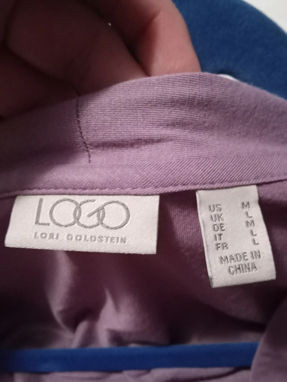 LOGO Purple Open Front Cardigan Lightweight - Picture 3 of 7